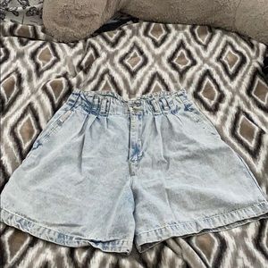 Brittania Super High Waisted Denim Shorts